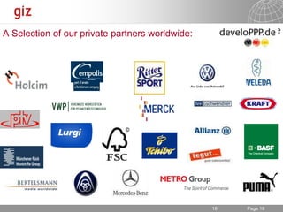 Development Partnerships with the Private Sector 