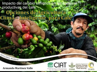 Armando Martínez Valle
Impacto del cambio climático en las cadenas
productivas del café
 