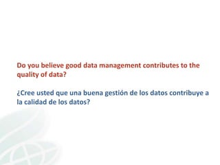 CIAT Workshop: Data Management Community of Practice 