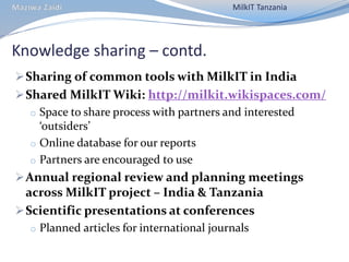 CIAT in Tanzania progress report