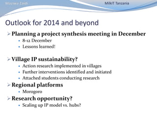 CIAT in Tanzania progress report