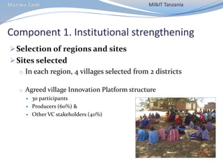CIAT in Tanzania progress report