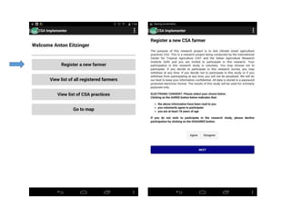 Using science knowledge and expert feedback to accelerate local adoption: climate smart technologies and practices meet ICT tools - experiences of including mobile-phone based tools in research
