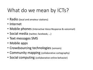 Using science knowledge and expert feedback to accelerate local adoption: climate smart technologies and practices meet ICT tools - experiences of including mobile-phone based tools in research