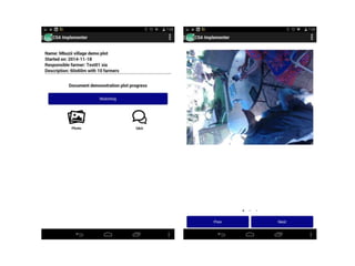 Using science knowledge and expert feedback to accelerate local adoption: climate smart technologies and practices meet ICT tools - experiences of including mobile-phone based tools in research