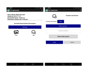 Using science knowledge and expert feedback to accelerate local adoption: climate smart technologies and practices meet ICT tools - experiences of including mobile-phone based tools in research