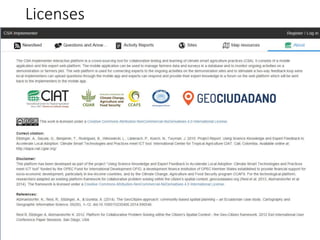 Using science knowledge and expert feedback to accelerate local adoption: climate smart technologies and practices meet ICT tools - experiences of including mobile-phone based tools in research