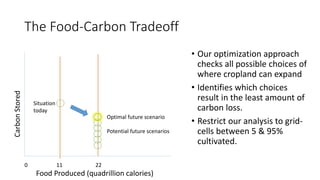A Geospatial Analysis of Future Food Demand and Carbon- Preserving Cropland Expansion: Implications for Tropical Regions