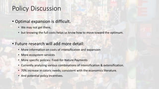 A Geospatial Analysis of Future Food Demand and Carbon- Preserving Cropland Expansion: Implications for Tropical Regions