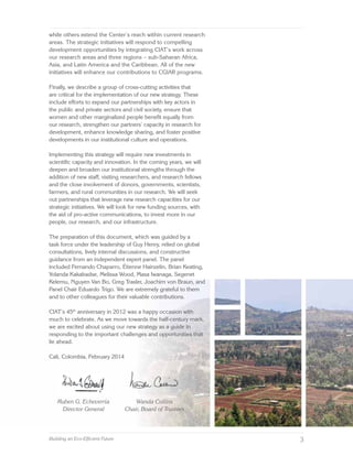 CIAT Strategy 2014–2020: Building Future an Eco-Efficient