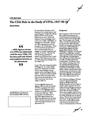 Cia ufo study 1947 to 1990