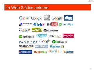 La Web 2.0:los actores 