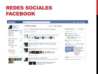 REDES SOCIALES
FACEBOOK
 
