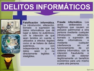 DELITOS INFORMÁTICOS
 