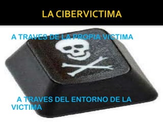A TRAVES DE LA PROPIA VICTIMA
A TRAVES DEL ENTORNO DE LA
VICTIMA