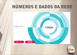 NÚMEROS E DADOS DA REDE
 