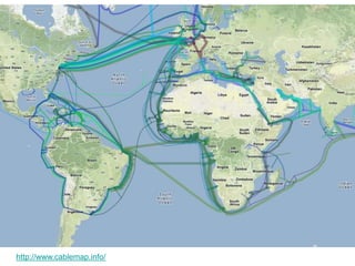 Internet vs web
Internet é, basicamente, a infraestrutura da Web
http://www.cablemap.info/
 