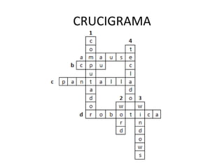 CRUCIGRAMA
 