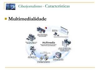 Ciberjornalismo -  Características Multimedialidade 