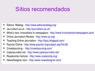 Sítios recomendados 