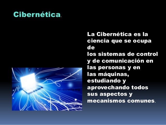 Resultado de imagen para definicion de cibernÃ©tico con su imagen