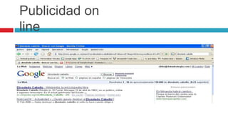 Publicidad on
line
 