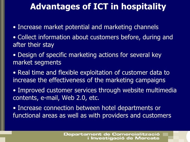 Advantages of ict in tourism industry