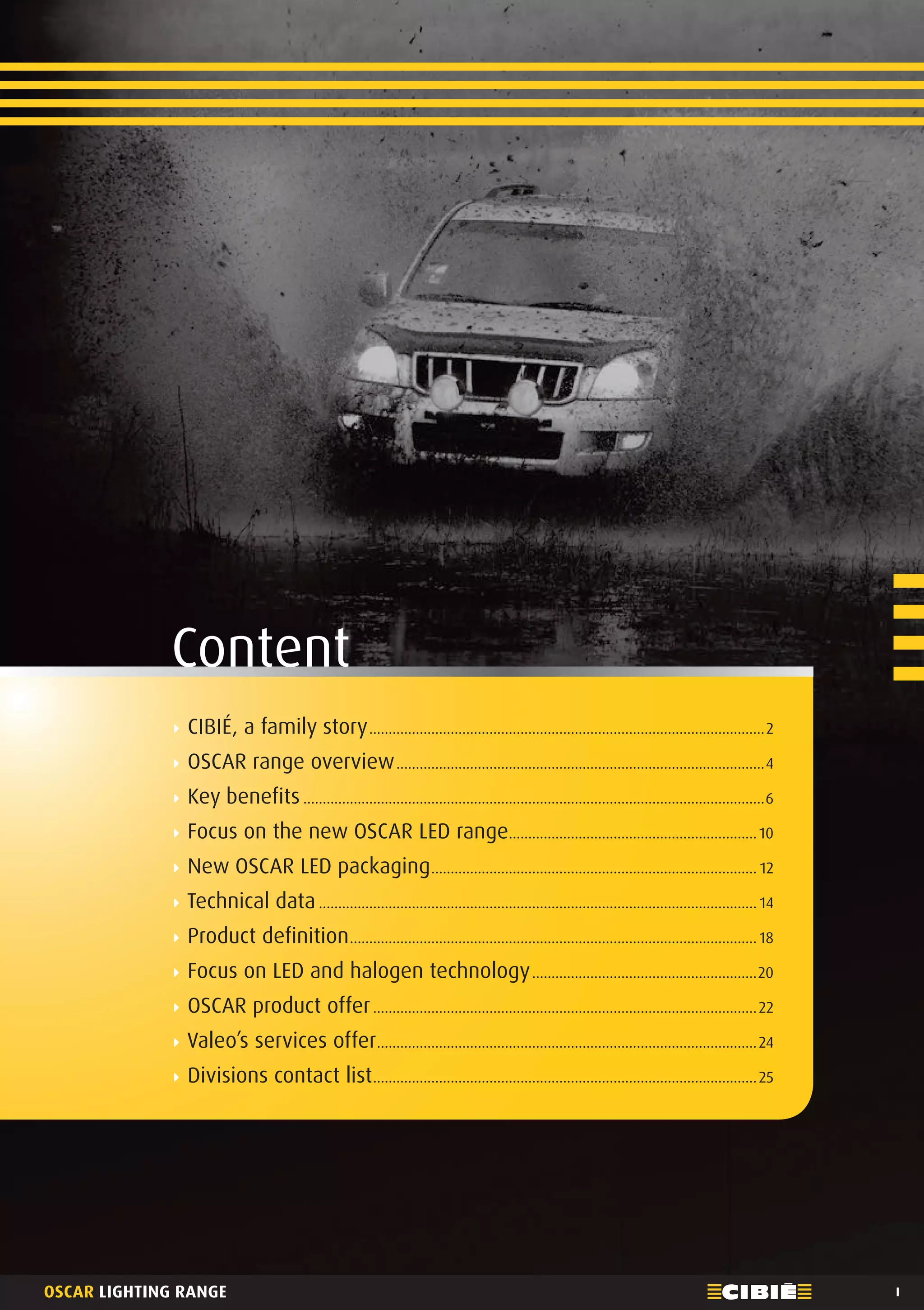 Cibié OSCAR additional headlight range 2014 968317 English catalogue PDF