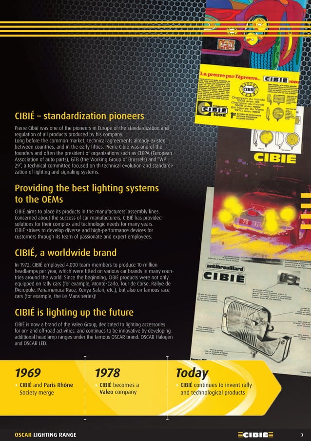 Cibié OSCAR additional headlight range 2014 968317 English catalogue PDF