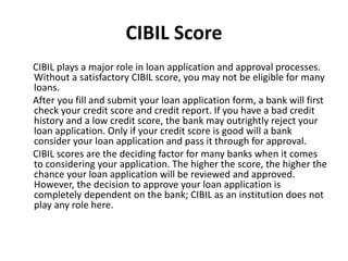 Cibil | PPTX