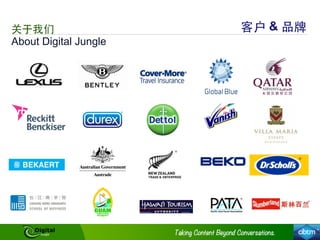 About Digital Jungle
关于我们 客户 & 品牌
 