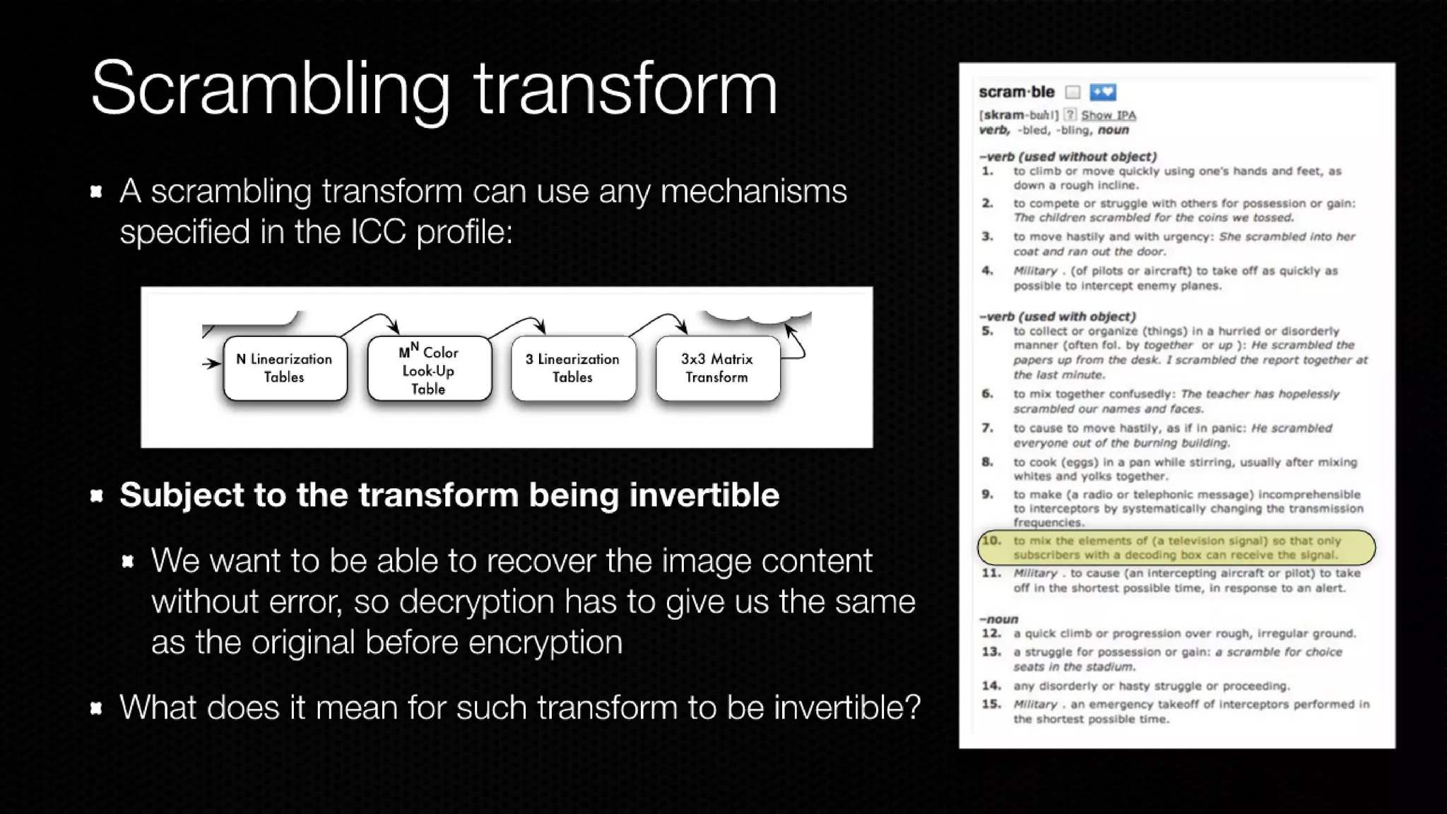 Color Scrambling for Secure Digital Content Distribution