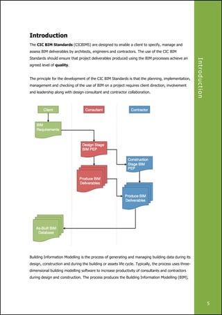 CIC Building Information Modelling Standards Draft 5.0 | PDF