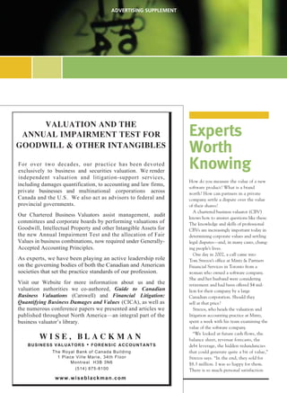 Canadian Institute of Chartered Business Valuators | PDF