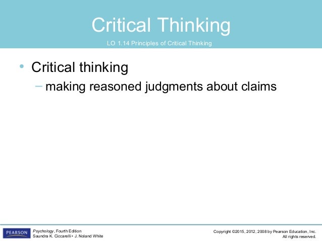 Basic principles of critical thinking psychology