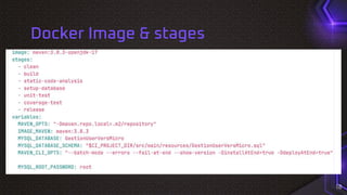 Docker Image & stages
18
 