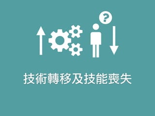 技術轉移及技能喪失
 