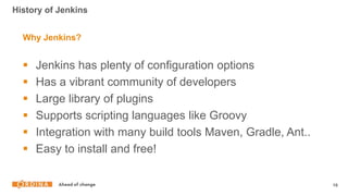 Ordina Accelerator program 2019 - Jenkins blue ocean pipelines | PPTX
