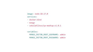 CI CD react app with docker | PPTX