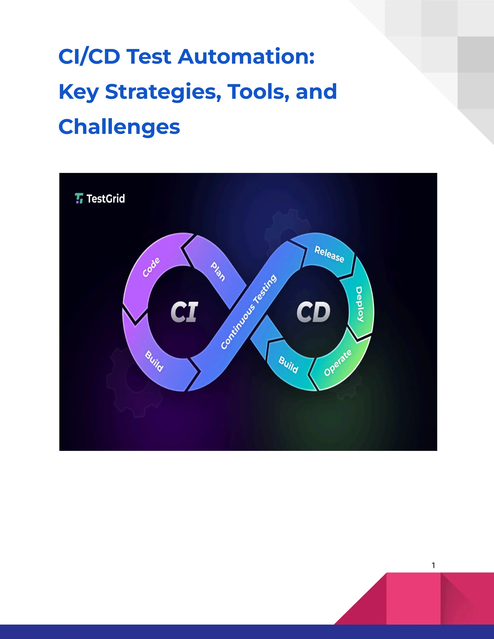 CI/CD Test Automation:
Key Strategies, Tools, and
Challenges
1
 