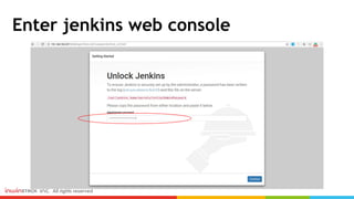 Enter jenkins web console
 