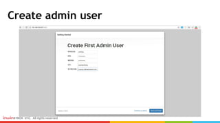 Create admin user
 