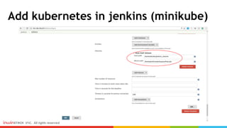Add kubernetes in jenkins (minikube)
 
