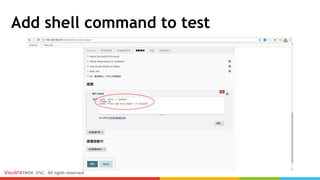 Add shell command to test
 