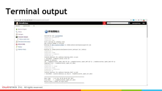 Terminal output
 