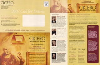 Cicero Awards Brochure Illustration
