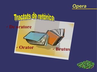 Opera De oratore Orator Brutus Tractats de retòrica 