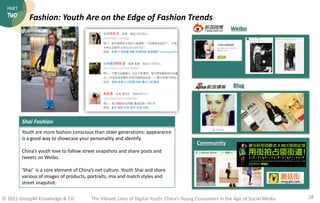 PART
  TWO       Fashion: Youth Are on the Edge of Fashion Trends
                                                        ...