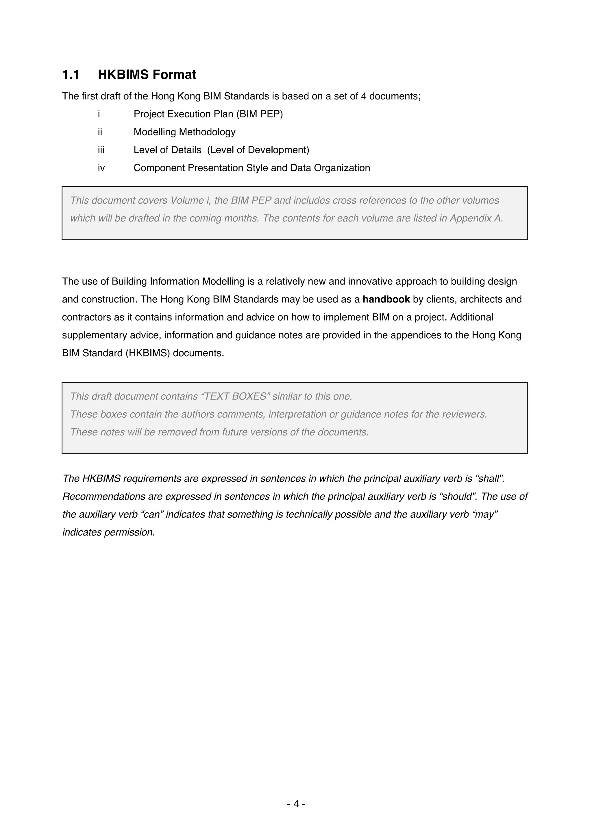 Hong Kong BIM Standards, Building Information Model - Project Execution ...