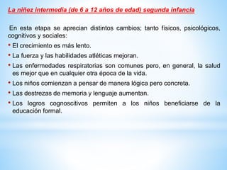 ciclo vital de la niñez y la adolescencia | PPTX